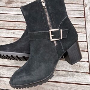 Blondo Black Suede Women's Ankle Boots